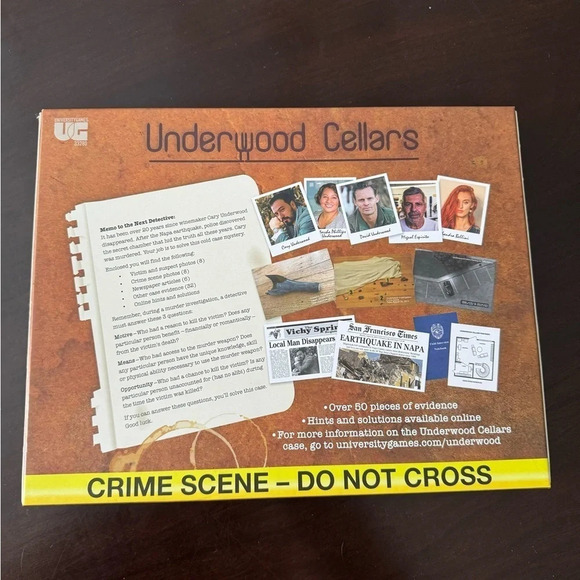 Murder Mystery Party Case Files : Underwood Cellars. - Picture 2 of 2